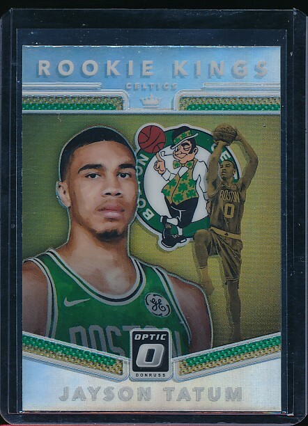 2017 Donruss Optic Rookie Kings #3 Jayson Tatum Silver Prizm Holo Rc (1) Celtics