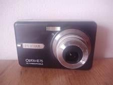 Pentax Optio E75 10.1 MP Compact Digital Camera. Black. Tested