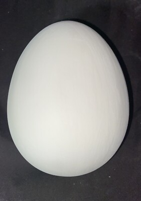 Easter Egg 4.5'' Tall  Hole is on Side Ceramic Bisque Ready To Paint