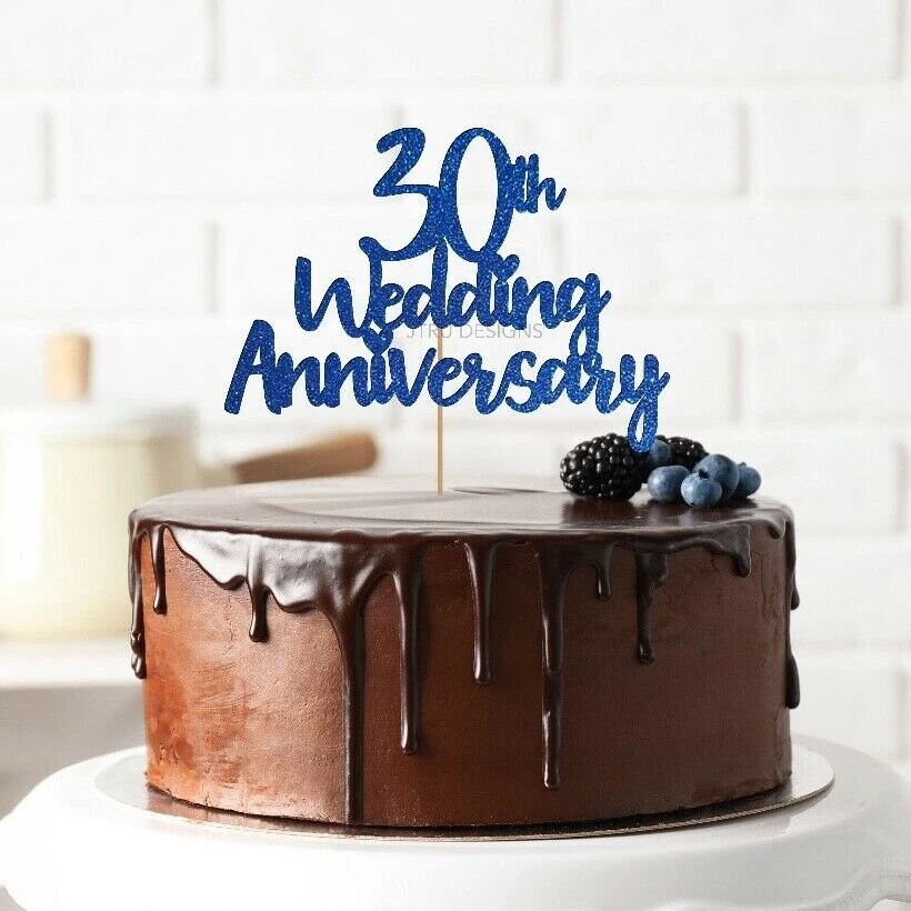 30th wedding anniversary sale cake