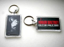 Vintage Roger Daltrey Lose it Use Concert Tour Plastic Key Chain 2009 New NOS