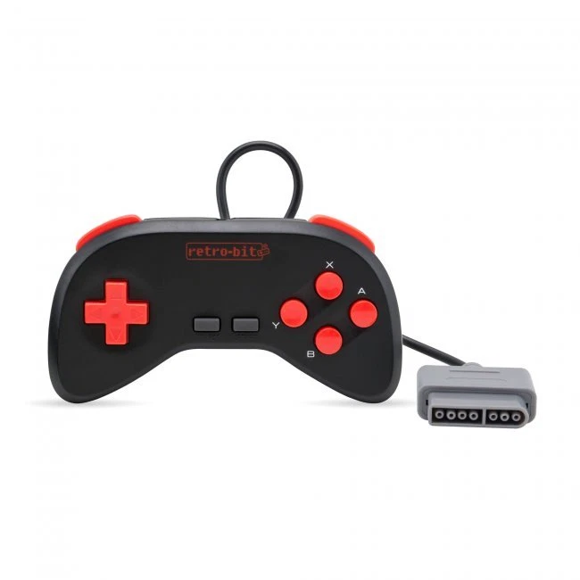 NES SNES Retro-Bit Retro Duo Twin Video Game System, Red/Black v3.0 NEW - Image 4 of 4