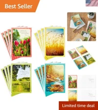 Thoughtful Christian Sympathy Cards - 16 Assorted Designs for Comfort and Hope