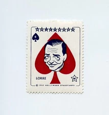 #TN11835 LORRE Original 1940's Celebrity Stamp