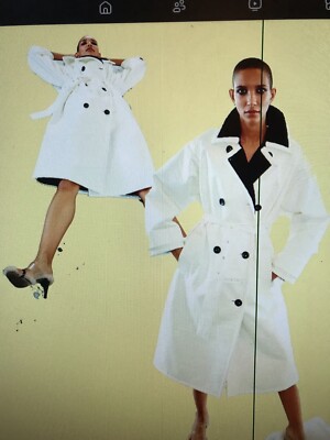 Stand Studio  Marissa Faux Fur Trench Coat sold out RRP 450 SIZE eu40 OVERISIZED