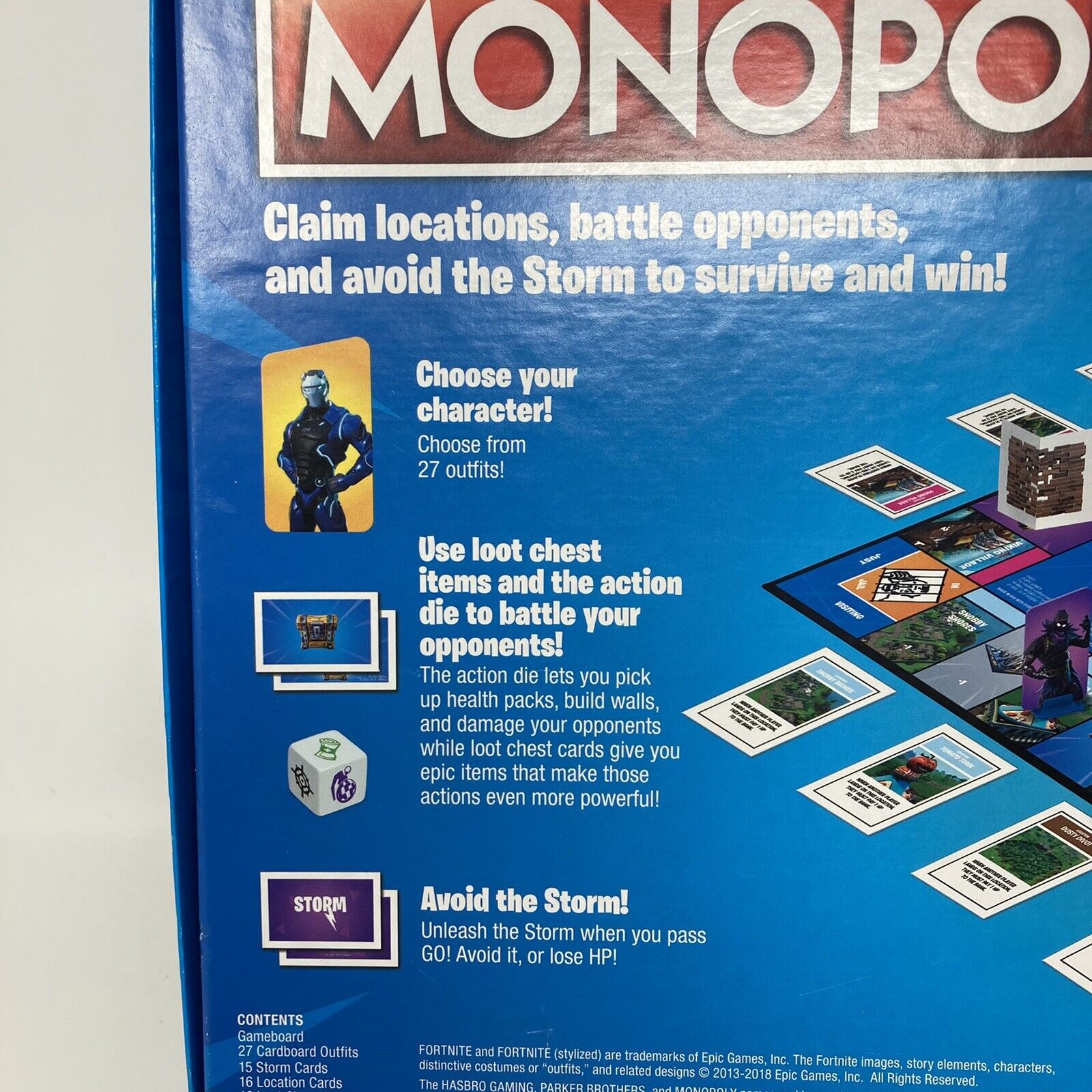 Monopoly - Fortnite Edition - board game - Epic Games / Hasbro - used