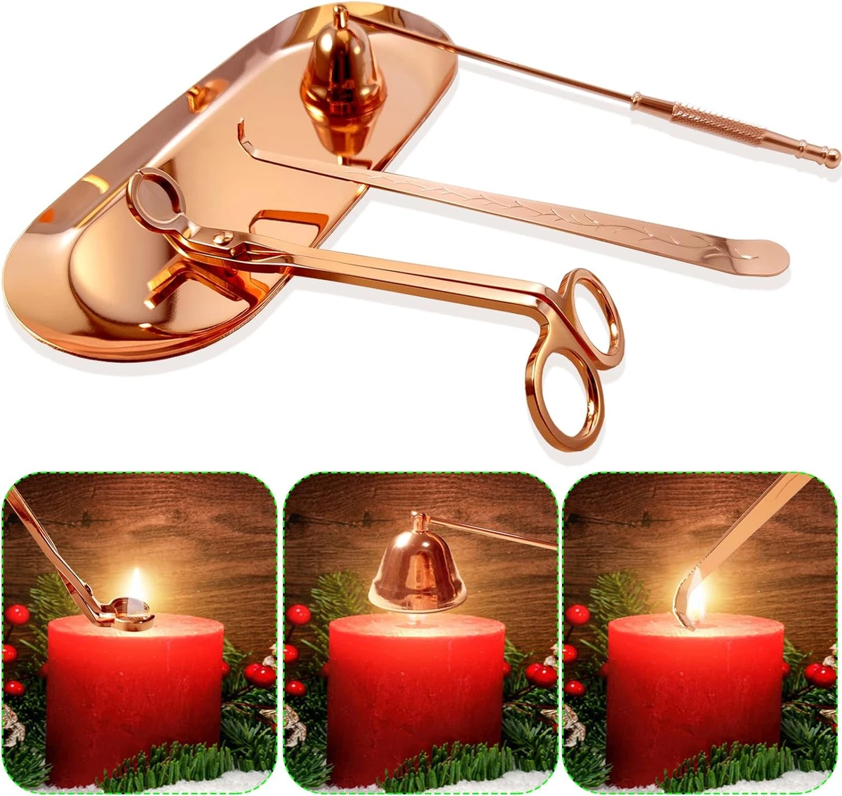 Candle Wick Trimmer and Snuffer Set