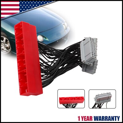 OBD2B to OBD1 ECU Conversion Harness Adapter Jumper For Honda Civic 99-00