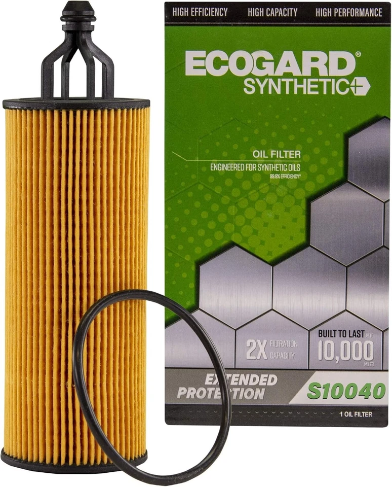 ECOGARD S10040 Premium Cartridge Oil Filter for Jeep Grand/Wrangler/Cherokee 3.6 Foto 2 de 4