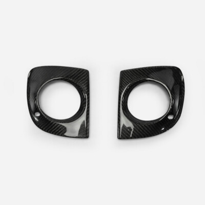 For Evolution 10 Carbon Fiber Fog Light Cover Pair Trim
