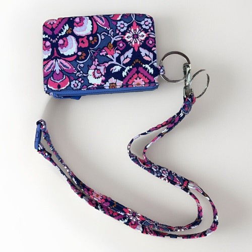 Vera Bradley Magenta Medallion Toggle Tote XL Lanyard ID Holder Set - Picture 10 of 13