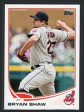 Bryan Shaw 2013 Topps Update Series #US257 - Cleveland Indians