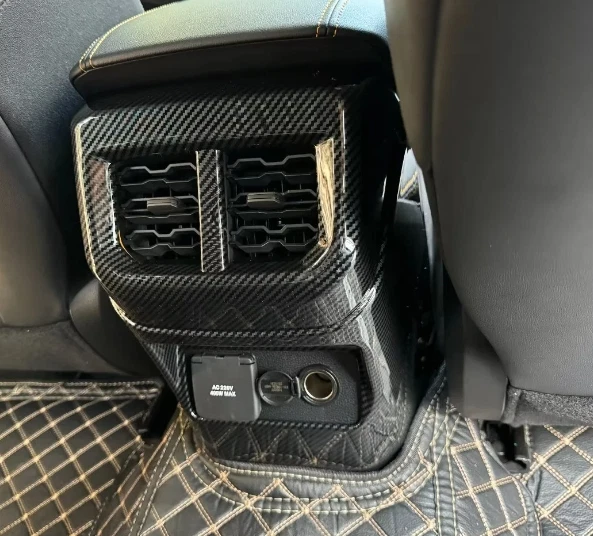 Para 2025-2022 Ford Ranger acessórios de carro tampa de saída de ventilação traseira acabamento - Imagem 4 de 4