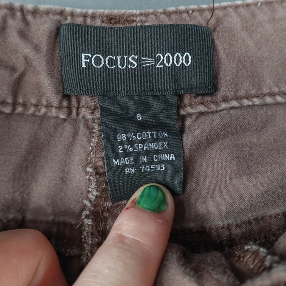 Mini-saia feminina Focus 2000 6 marrom minimalista preppy retrô Y2K casual básica - Imagem 4 de 4