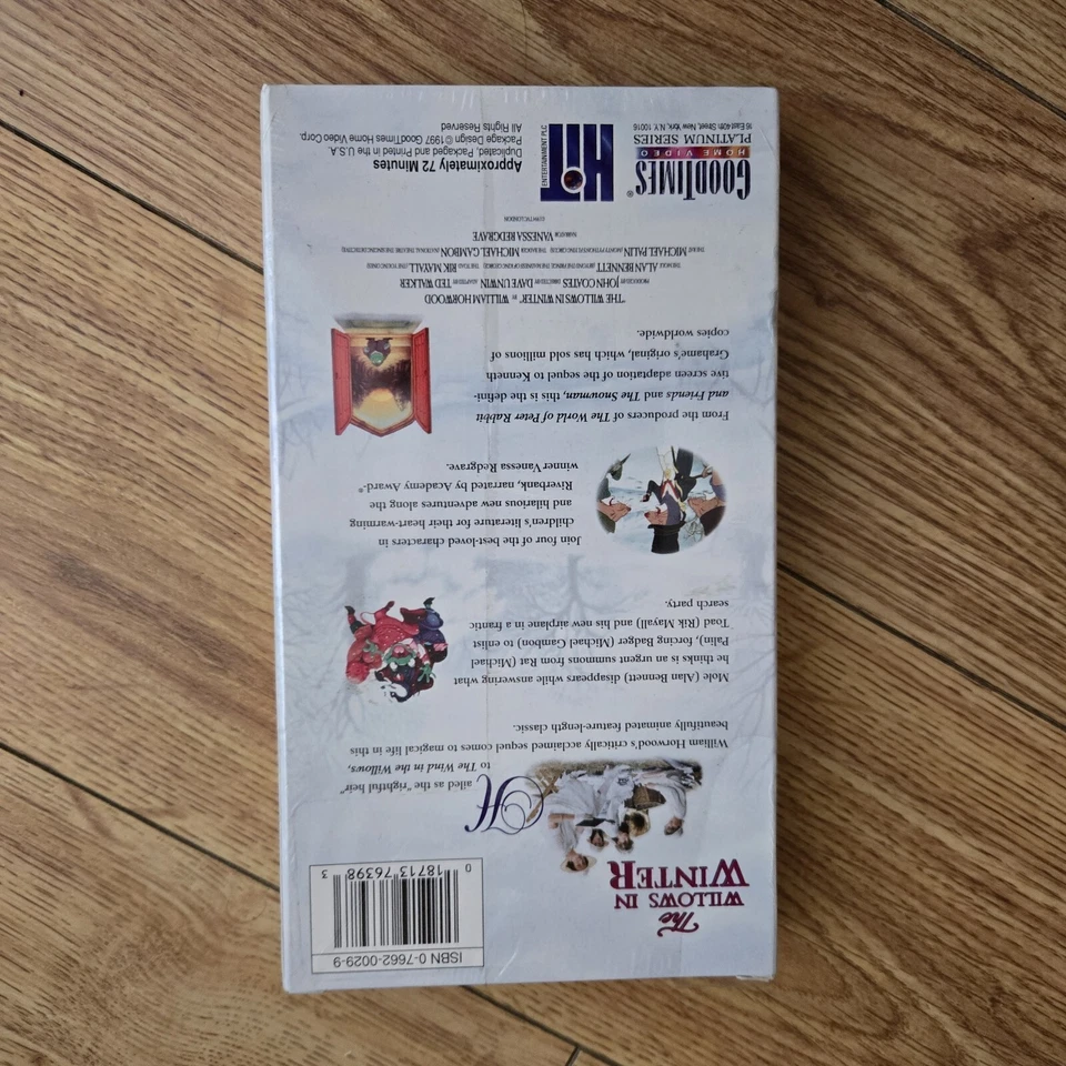 SEALED VTG: The Willows in Winter (VHS, 1997) ANIMATED COLLECTIBLE - Imagem 3 de 4