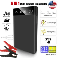 Car Jump Starter Engine Battery Charger 10000mAh Power Bank 4-Tip USB Charging