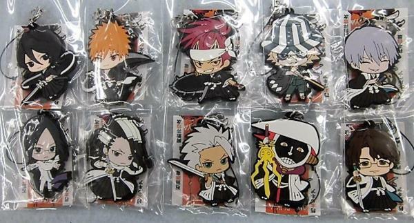 BLEACH ラバーキーホルダー Bleach Mascot Swing Rubber Anime Strap SD Keychain Charm