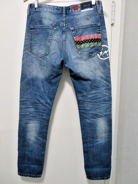 CLOT X Denim by Vanquish & Fragment RGB Patch Denim Jeans CLOT X Denim by Vanquish & Fragment RGB Patch Denim Jeans