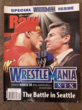 WWE RAW Magazine - March 2003 Special WRESTLEMANIA Issue Battle In Seattle
