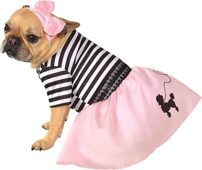 Fifties Girl 50's Sock Hop Poodle Skirt Party Halloween Pet Dog Cat Costume