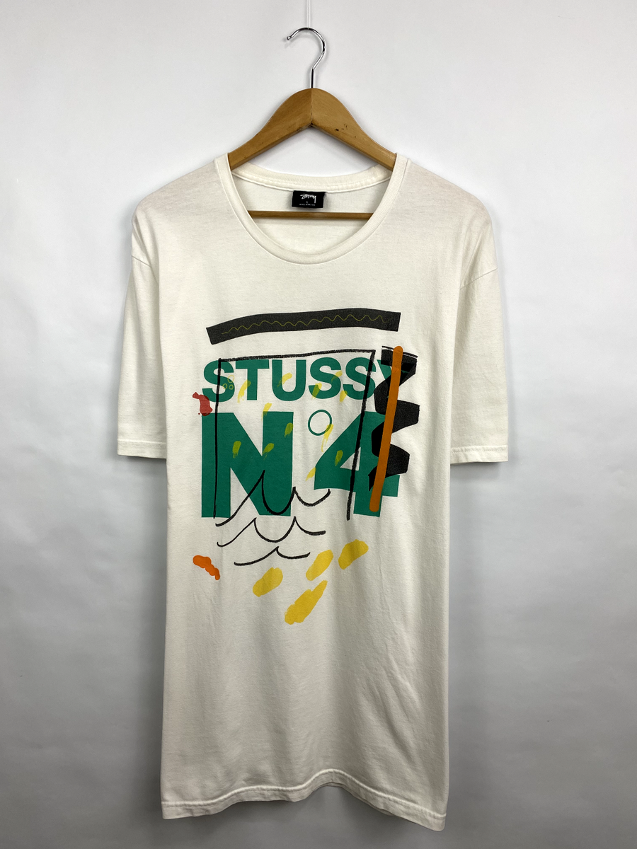 🇺🇸 Vintage Stussy 4 Art Peace Old School t-shirt rare retro size
