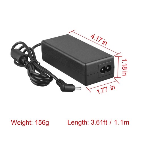 19V 2.37A 45W AC Adapter Charger for Acer Spin 3 SP315-51 Power Supply Cord - Picture 4 of 5