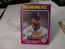 2024 Topps Heritage #242 - Devin Sweet RC - Seattle Mariners  24-104