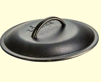 Lodge 10.25 Inch Cast Iron Lid for Cookware Made in USA Easy Release Finish