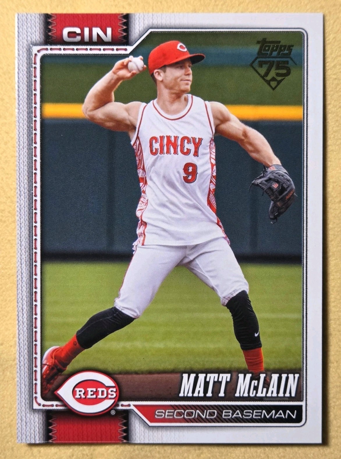 2026 Topps Series 1 Matt McLain #81 Golden Mirror Variation SSP