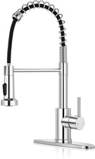 Kitchen Faucet with Pull Down Sprayer,Commercial Single Handle Stainless Steel