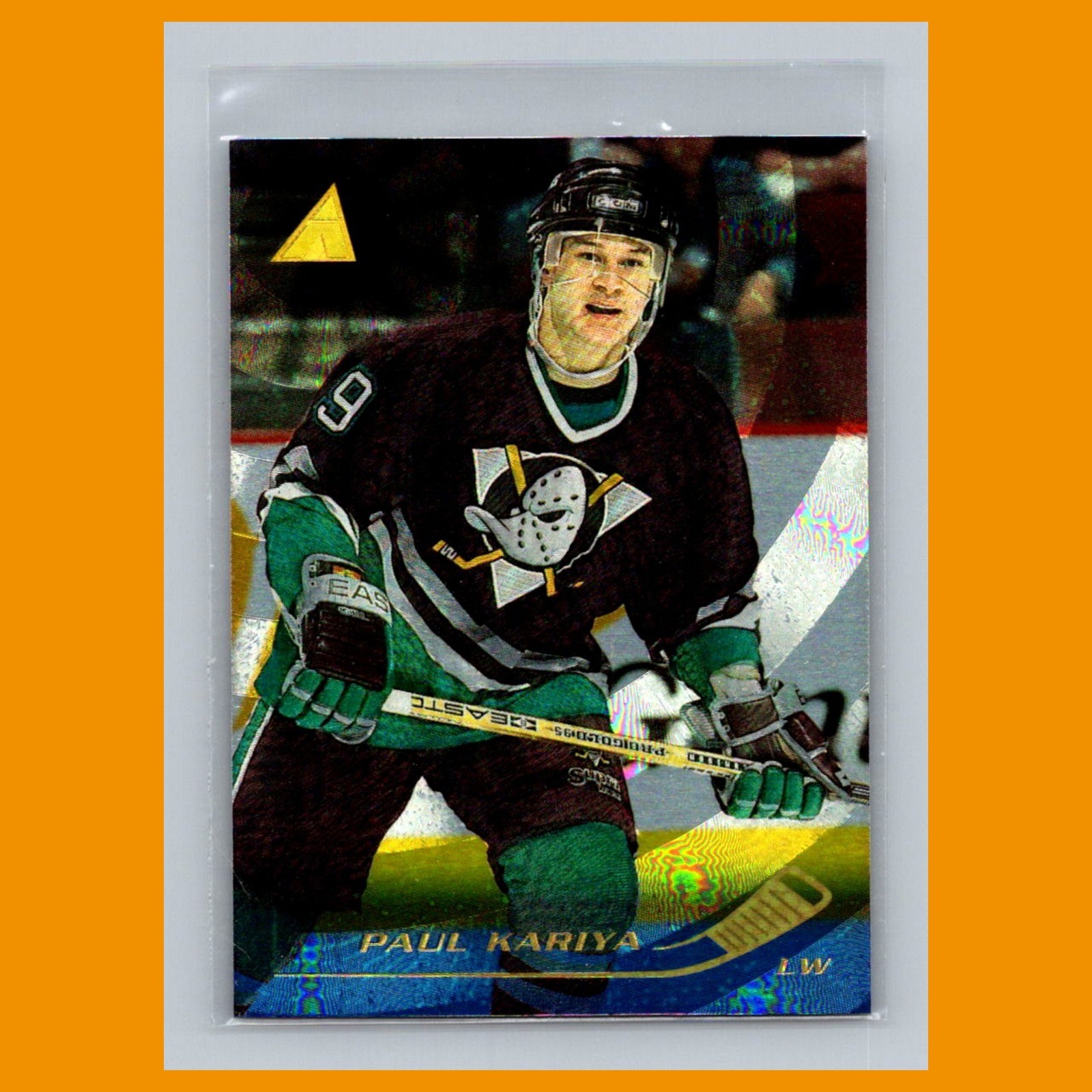 Paul Kariya #2 1995-96 Pinnacle Rink Collection Anaheim Mighty Ducks Hockey Card
