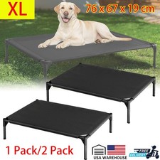 Elevated Dog Bed Oxford Cloth for Large Dog Portable Raised Dog Cot Metal Frame