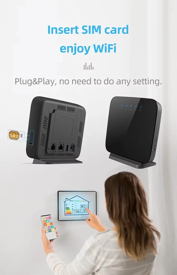 Karbor 4G LTE Wireless CPE Router with Sim Card Slot Wireless Wifi Router Home - Image 4 of 4