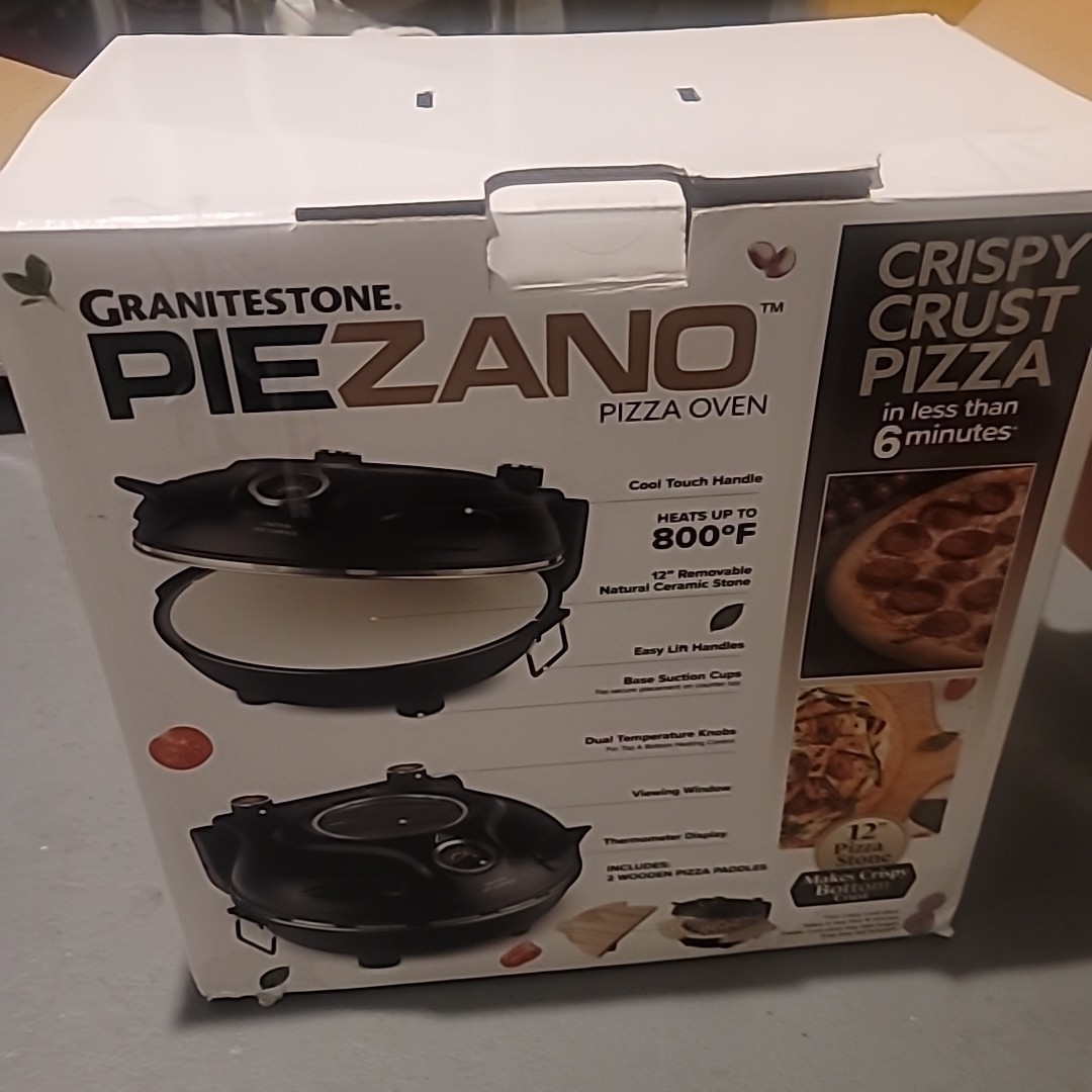 Piezano Electric Portable Countertop 12 Inch Pizza Oven