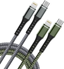 USB C to Cable 2 Pack 3FT for iPhone Cable, C type 6 ft fast shipping