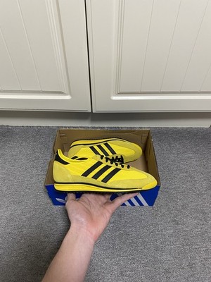 Adidas Originals SL 72 OG W gelb schwarz Turnschuhe Schuhe neu mit Karton Größe 4,5 UK JQ8316