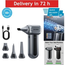 WOLFBOX MF70 Electric Air Duster 110,000 RPM Cordless 3-Speed