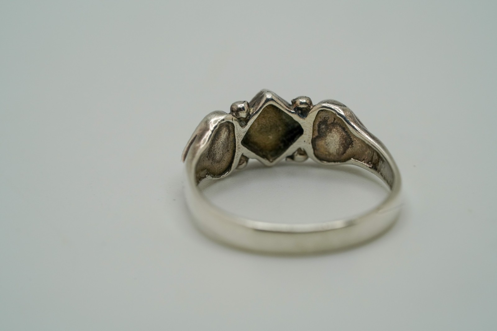 Missing Sterling Silver Marcasite Ring Missing St… - image 4