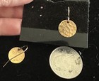 Artisan Sterling Silver Hooks Hammered Brass  Circle Drops Hook Southwestern — photo 4