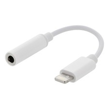 Passive Adapter From Lightning Iphone Ipad Ipod 3.5mm Jack Aux Headphones Car Pc