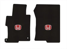 Lloyd Berber Front Carpet Mats for '13-17 Honda Accord w/Red on Black Honda H