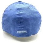 Casquette Supreme ancienne logo S brodé 6 panneaux bleu clair occasion
