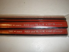 Lot of 4 NEW Dixon Red Black 997-M Carpenter Pencils 075