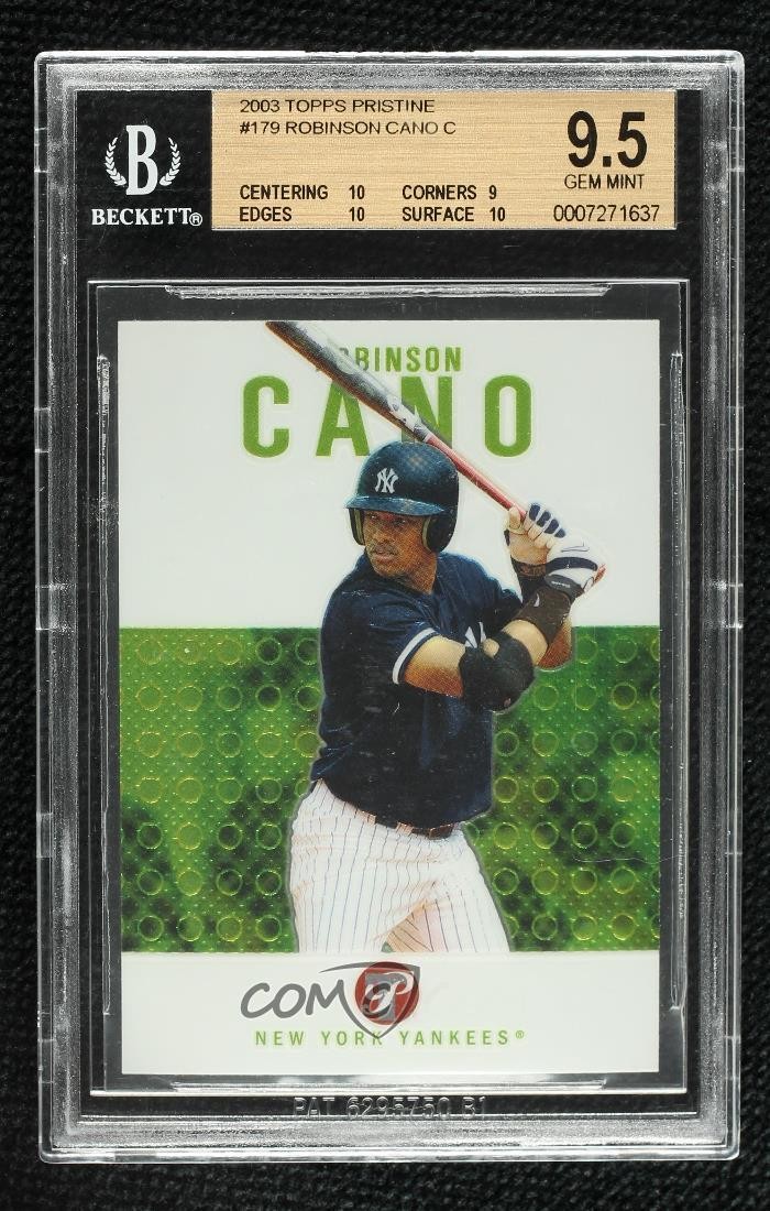 2003 Topps Pristine Robinson Cano #179 BGS 9.5 GEM MINT 1o2