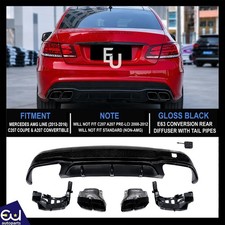 AMG E63 LOOK HECKDIFFUSOR F&Uuml;R MERCEDES W207 C207 COUPE A207 CABRIOLET 2013-2016