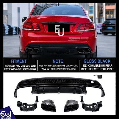 AMG E63 LOOK HECKDIFFUSOR FÜR MERCEDES W207 C207 COUPE A207 CABRIOLET 2013-2016