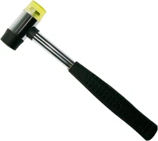 25mm Dual Head Nylon Rubber Hammer Jewelers Metal Mallet,Multipurpose, Doublesid