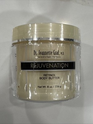 Dr Jeannette Graf Rejuvenation Retinol Body Butter full size 8 Oz - New & Sealed