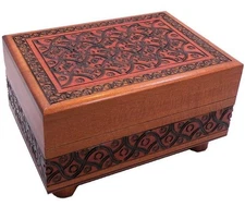 Artistic Carved - Secret Wooden Puzzle Box