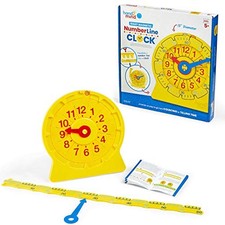 Math Learning Clock with Number Lines for Teachers 33cm H2M92289-J Authenticfrom